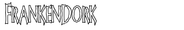 FrankenDork font preview